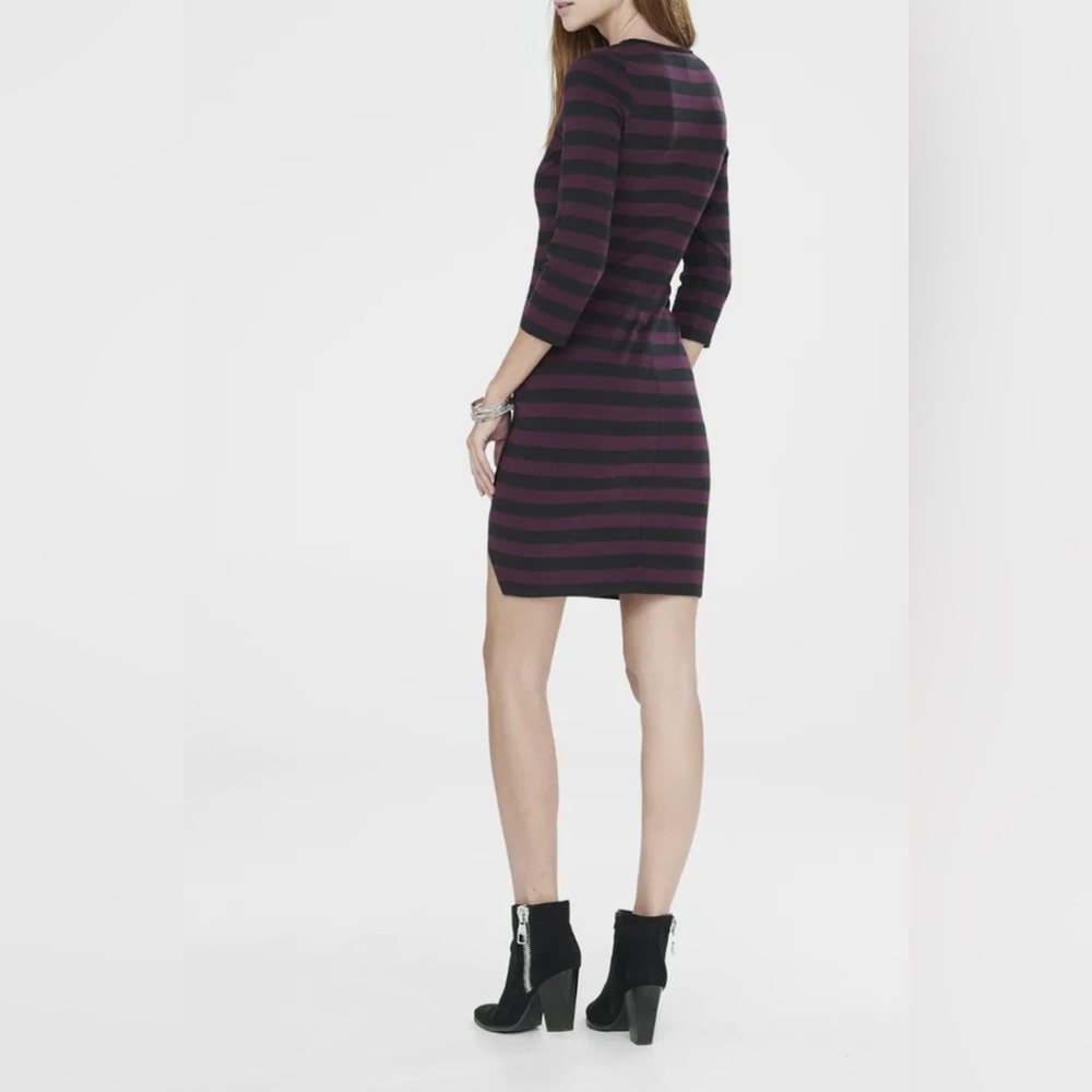 NWT Express Striped Mini Dress - Picture 2 of 8